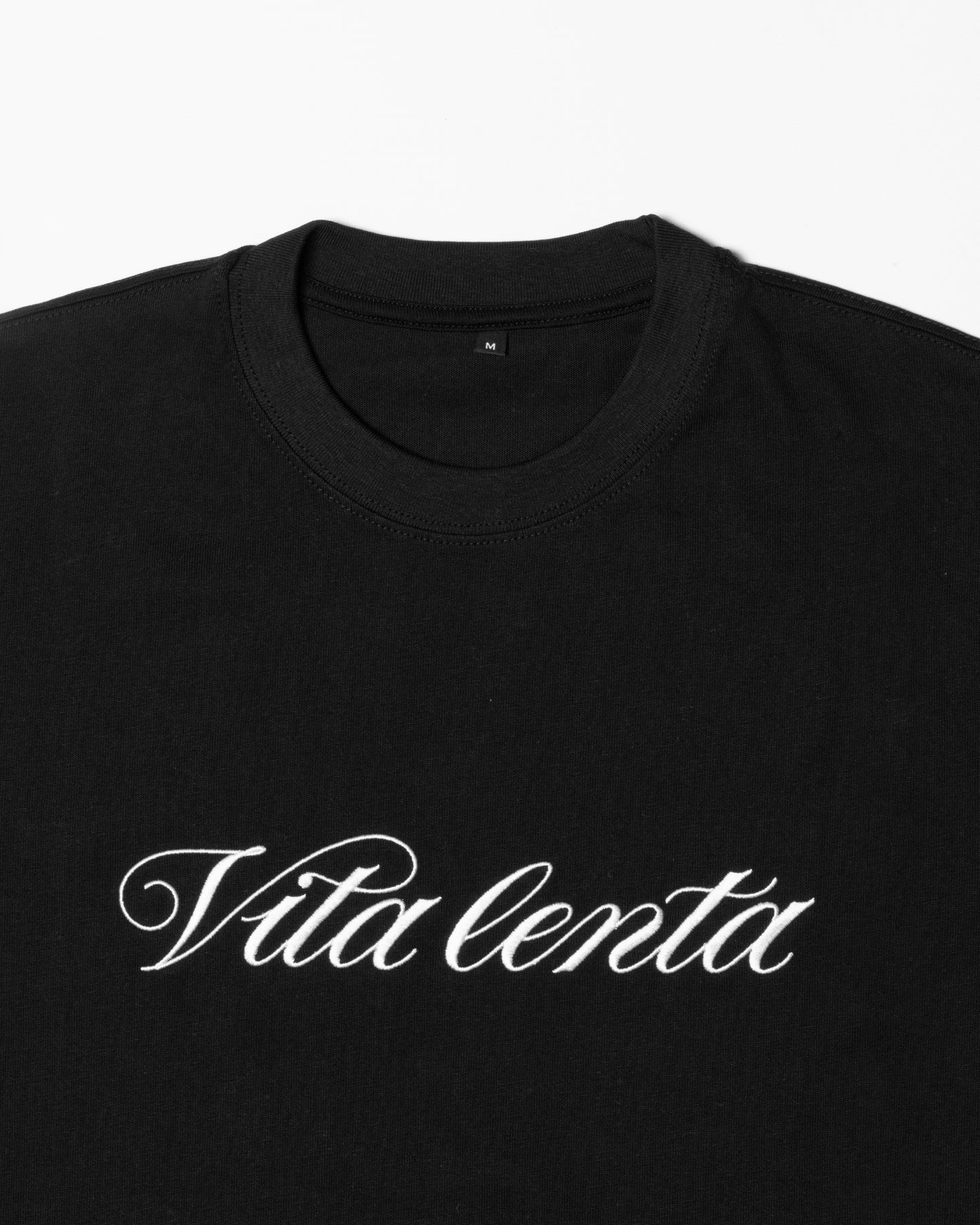 T-shirt Vita lenta nera